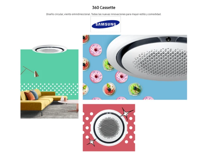 Samsung 360 cassette aire acondicionado