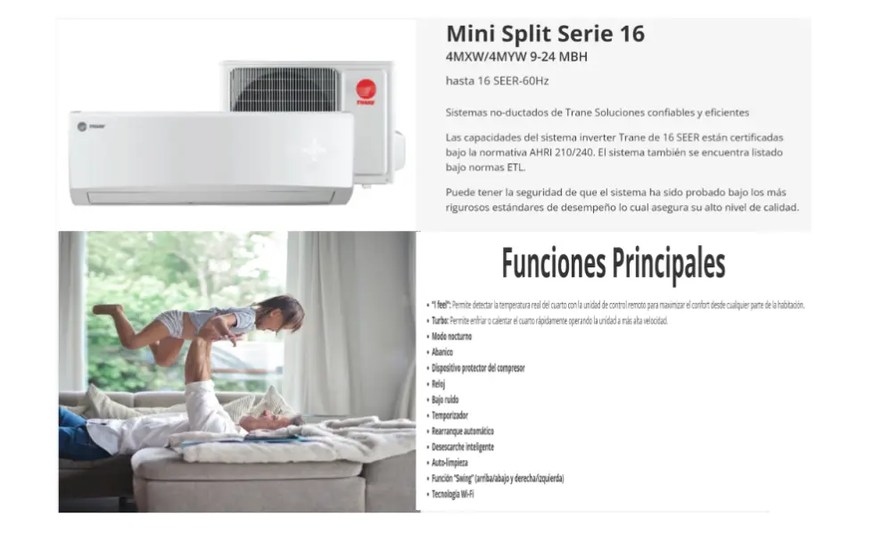 Trane - Mini split serie 16